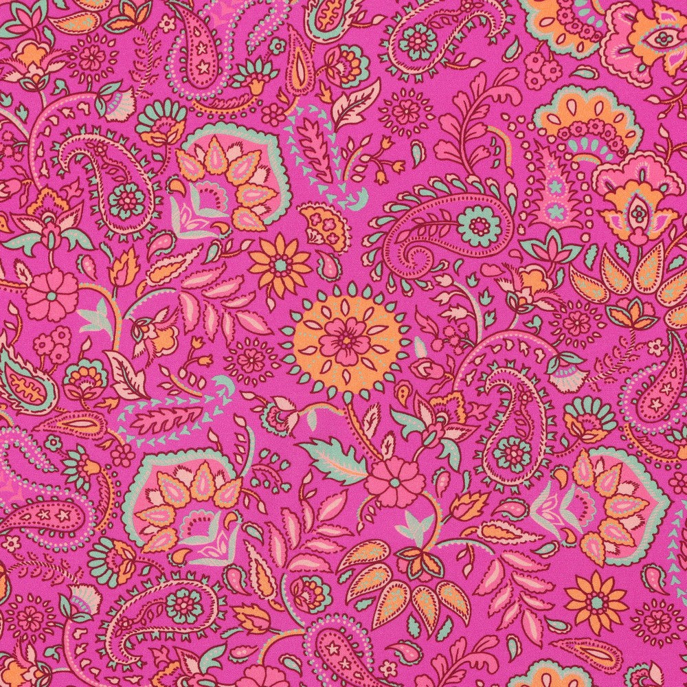Lenzing ECOVERO digital paisley