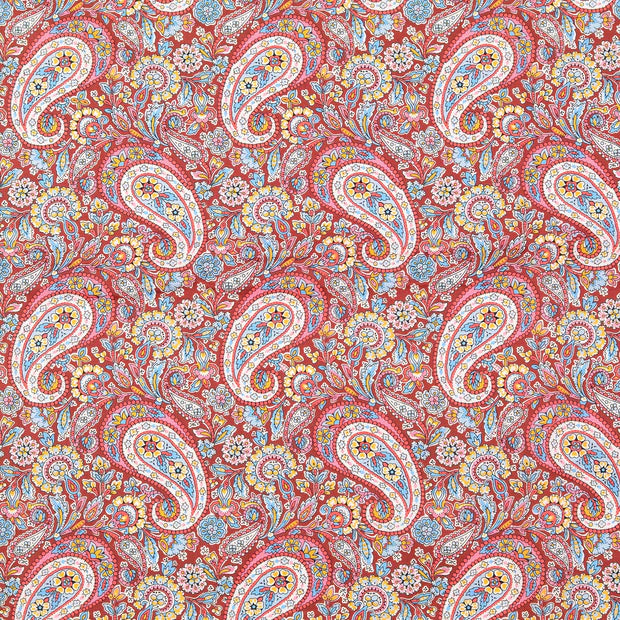 Poplin fabric paisley