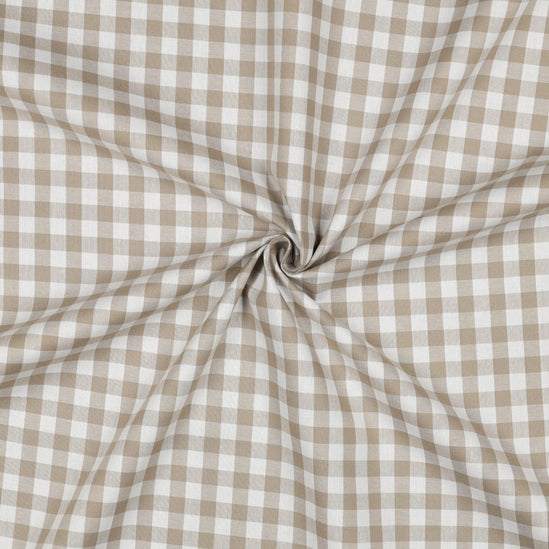 Cotton poplin checks