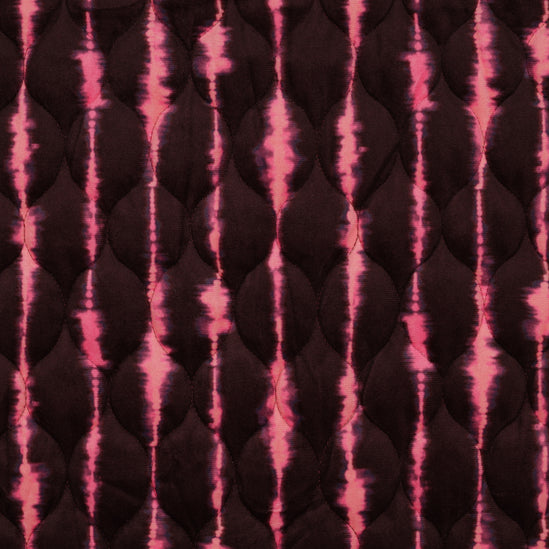 Stepped velvet digital stripes