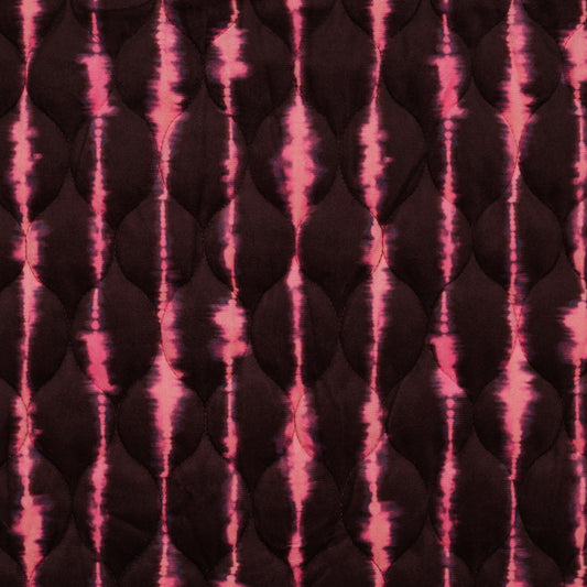 Stepped velvet digital stripes