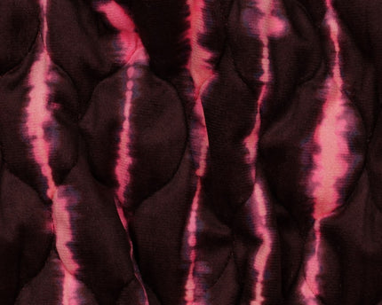 Stepped velvet digital stripes