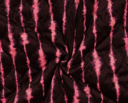 Stepped velvet digital stripes