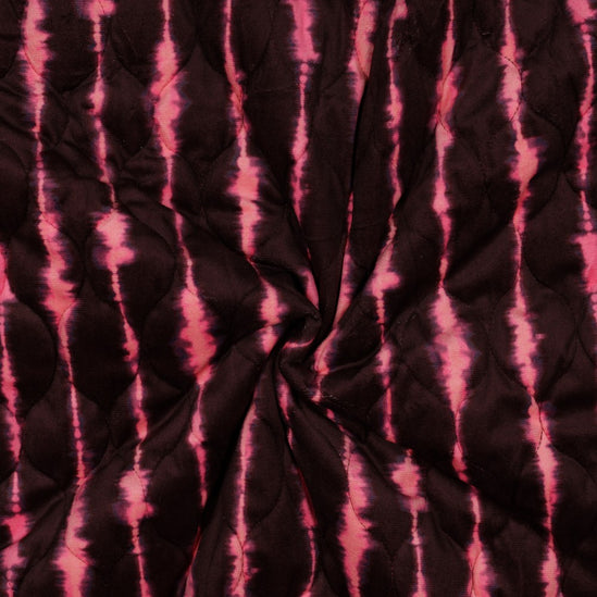 Stepped velvet digital stripes