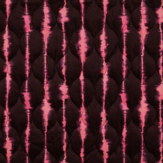 Stepped velvet digital stripes