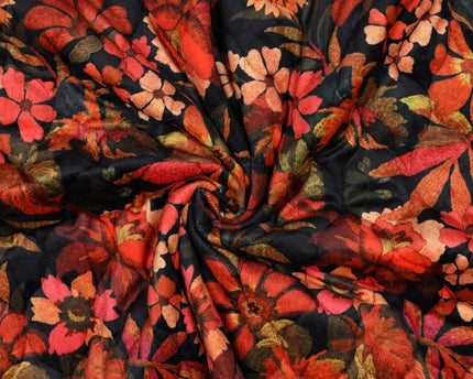 Quilted velvet digital flowers