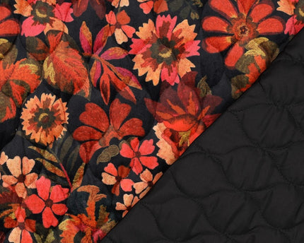 Quilted velvet digital flowers
