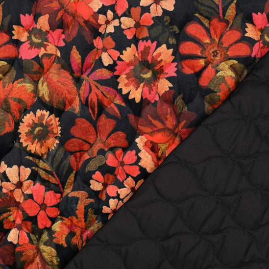 Quilted velvet digital flowers