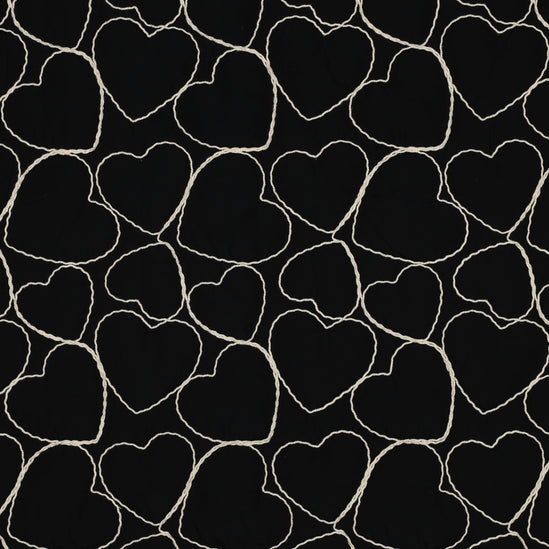 Quilted embroidery hearts