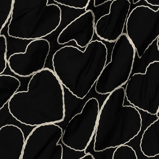 Quilted embroidery hearts