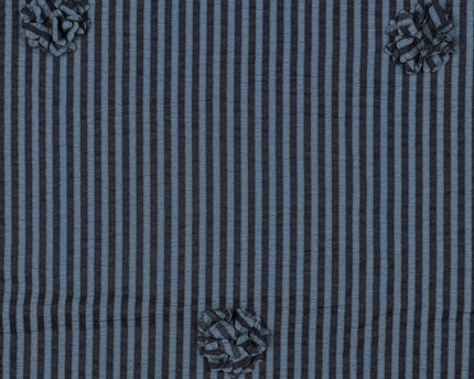 Viscose Yarn dyed stripes flowers