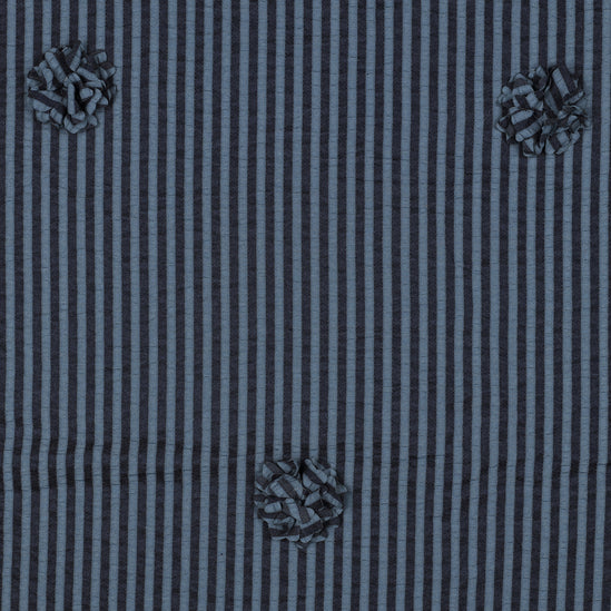Viscose Yarn dyed stripes flowers
