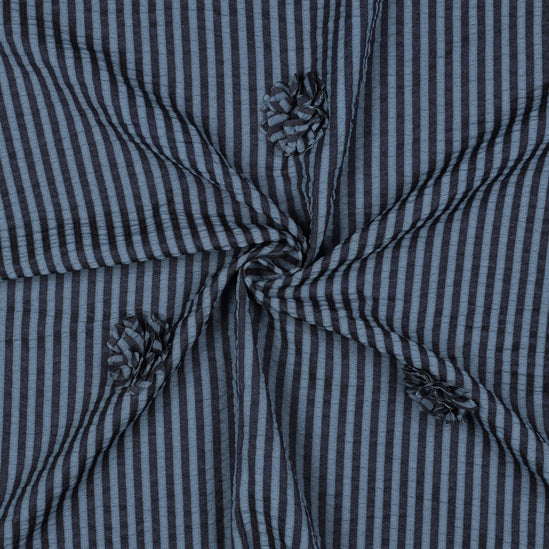 Viscose Yarn dyed stripes flowers