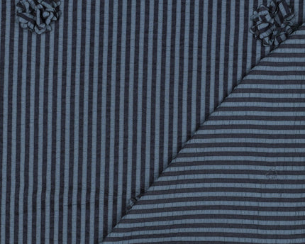 Viscose Yarn dyed stripes flowers