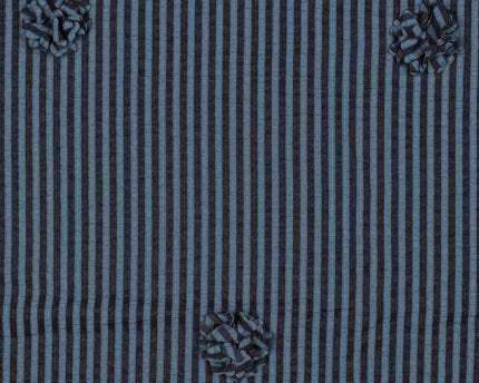 Viscose Yarn dyed stripes flowers