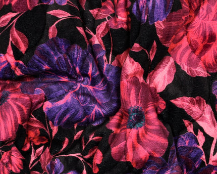 Quilted velvet digital flowers