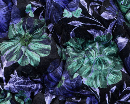 Quilted velvet digital flowers