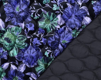 Quilted velvet digital flowers