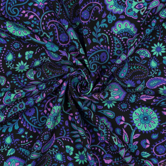 Lenzing ecovered digital paisley (Coupon 0.8m)