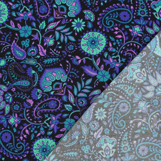 Lenzing ecovered digital paisley (Coupon 0.8m)