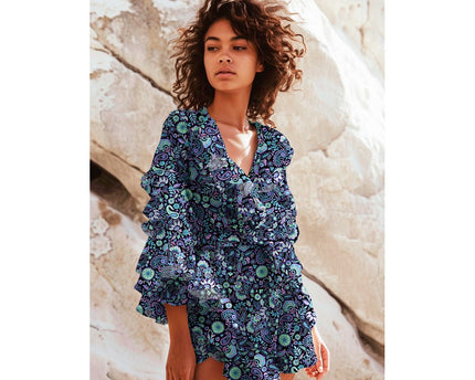 Lenzing ecovered digital paisley (Coupon 0.8m)