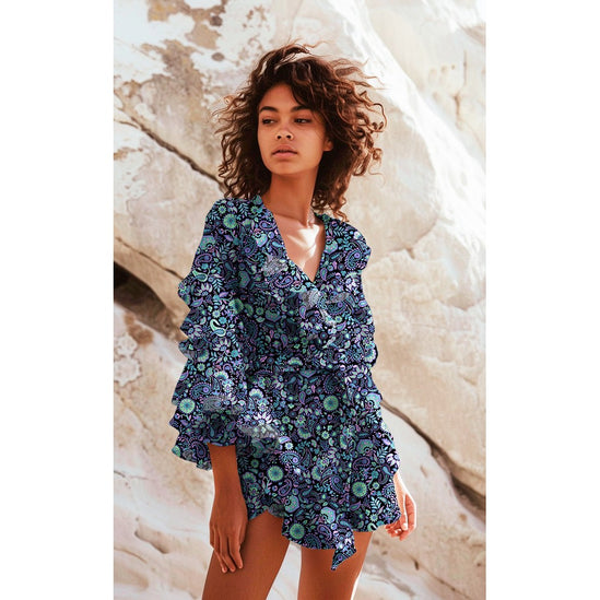 Lenzing ecovered digital paisley (Coupon 0.8m)