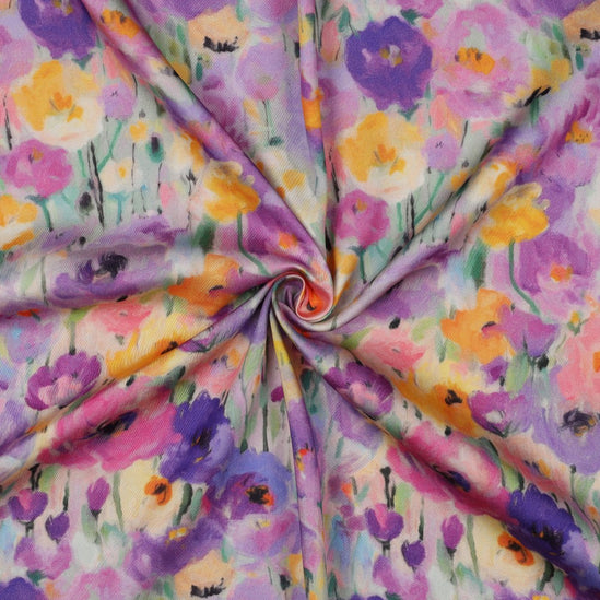 Viscose Satin Digital Abstract (Coupon 1.5m)