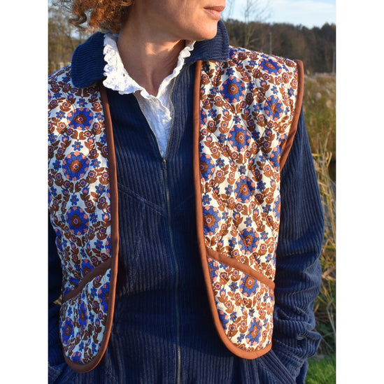 Katoen voile gewatteerd