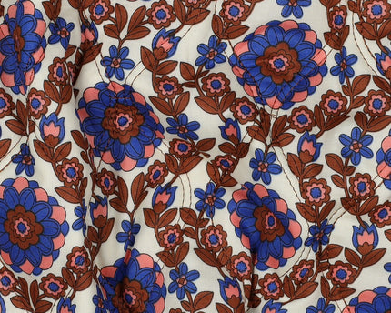 Katoen voile gewatteerd