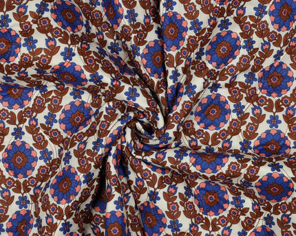 Katoen voile gewatteerd