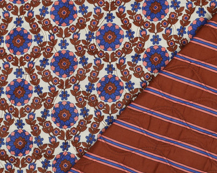 Katoen voile gewatteerd