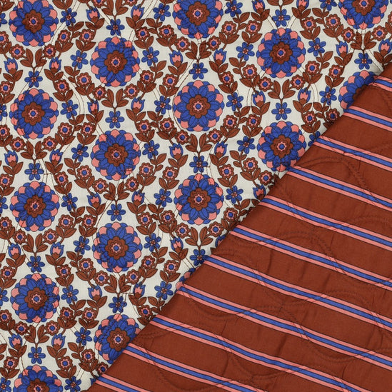 Katoen voile gewatteerd