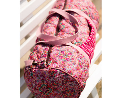 Cotton voile stepped digital patchwork