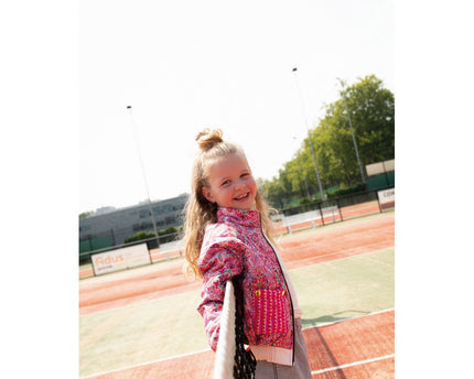 Cotton voile stepped digital patchwork