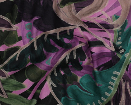 Cotton viscose digital leaves (Coupon 0.9m)