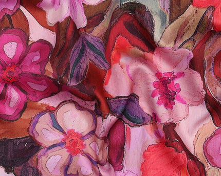 Cotton satin digital flowers