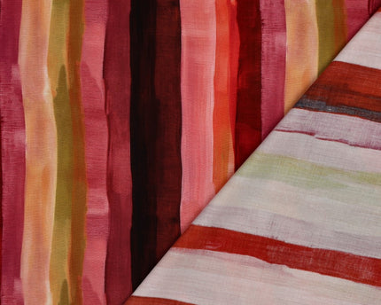 Viscose Radiance Digital Stripes