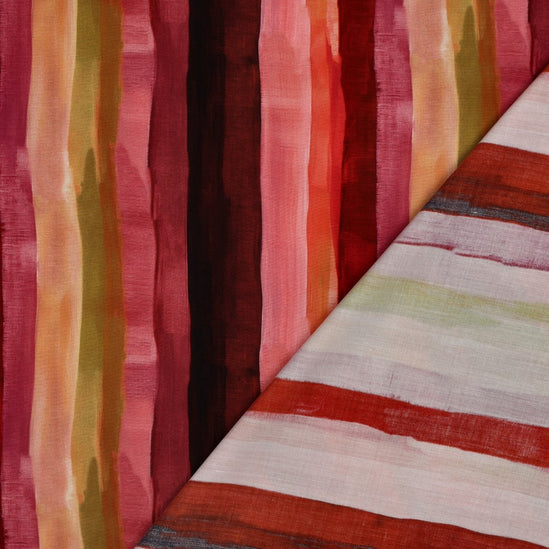 Viscose Radiance Digital Stripes