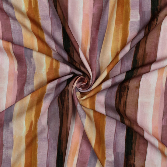 Viscose Radiance Digital Stripes