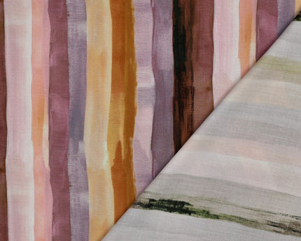 Viscose Radiance Digital Stripes