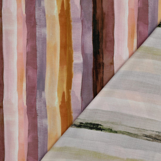 Viscose Radiance Digital Stripes