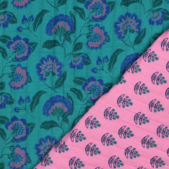 Double Gauze Quilted Flowers