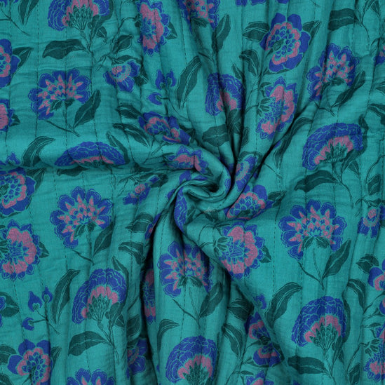 Double Gauze Quilted Flowers