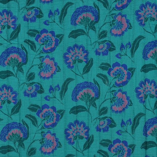 Double Gauze Quilted Flowers