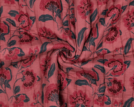 Double Gauze Quilted Flowers