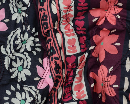 Cotton voile quilted flowers (in nabestelling, snel weer op voorraad)
