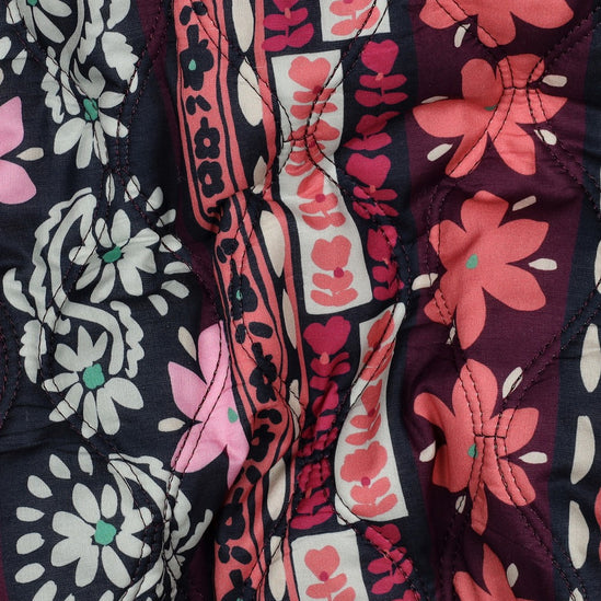 Cotton voile quilted flowers (in nabestelling, snel weer op voorraad)