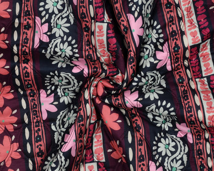 Cotton voile quilted flowers (in nabestelling, snel weer op voorraad)