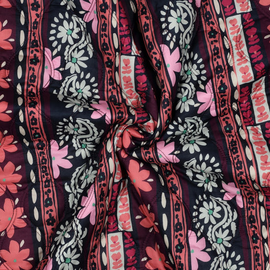 Cotton voile quilted flowers (in nabestelling, snel weer op voorraad)