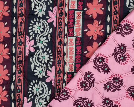 Cotton voile quilted flowers (in nabestelling, snel weer op voorraad)